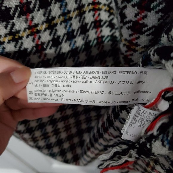 Zara Wool Blend Patterned Dress - Picture 7 of 7